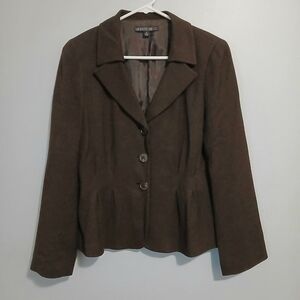 Lafayette 148 New York Dark Brown  Button Jacket
